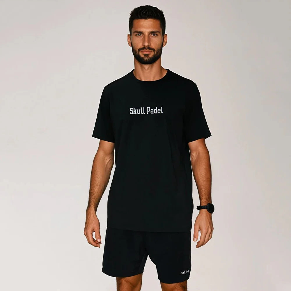 Padel Sportshirt Men - Black White