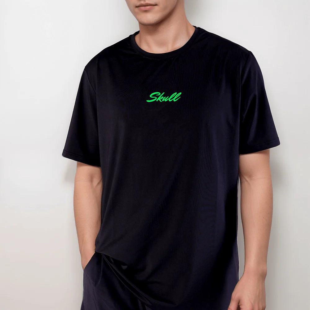 Padel Sportshirt Men - Black Green