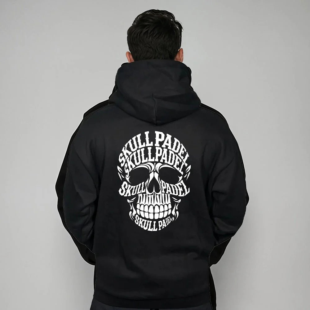 SKULL PADEL HOODIE - BLACK & WHITE - 2025 Edition